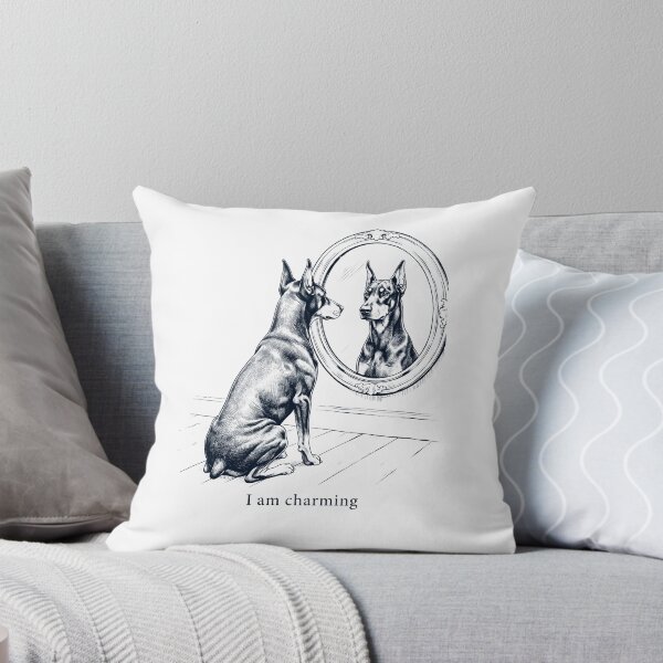 Item preview, Doberman Pinscher I Am Charming Mirror Meme Dog Lover designed and sold by dian-rody-crest.