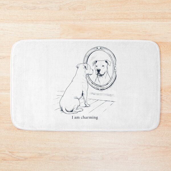 Item preview, Dogo Argentino I Am Charming Mirror Meme Dog Lover designed and sold by dian-rody-crest.