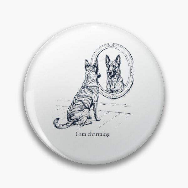 Item preview, Dutch Shepherd I Am Charming Mirror Meme Dog Lover designed and sold by dian-rody-crest.