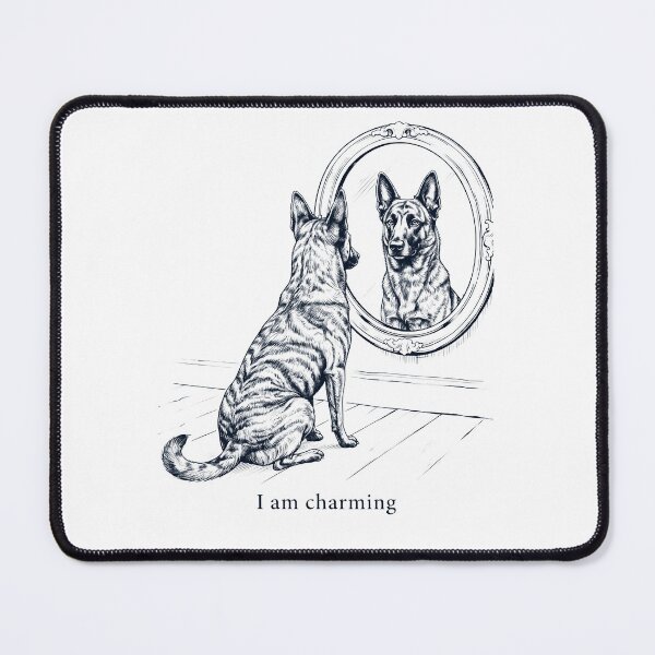 Item preview, Dutch Shepherd I Am Charming Mirror Meme Dog Lover designed and sold by dian-rody-crest.
