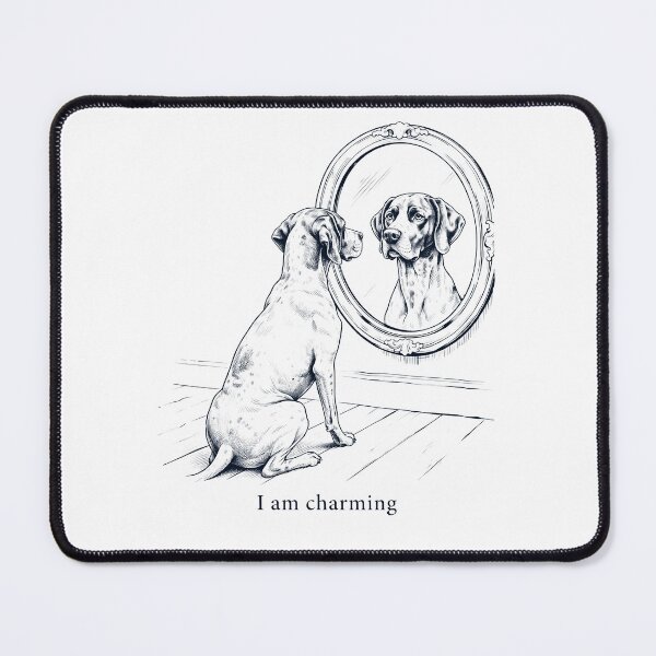 Item preview, English Pointer I Am Charming Mirror Meme Dog Lover designed and sold by dian-rody-crest.