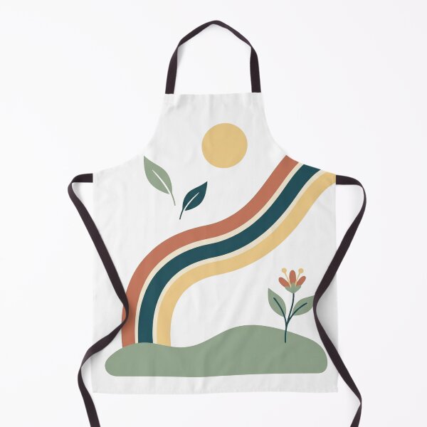 Item preview, Retro Rainbow Garden – Minimalist Abstract Botanical Art designed and sold by meghnad.