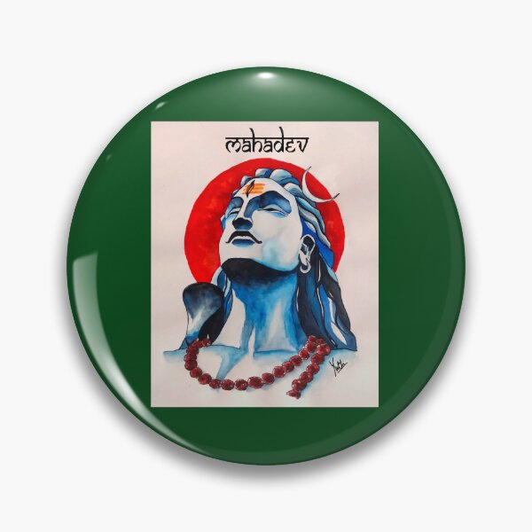 Artikelvorschau, Übergroßes Gemälde von Lord Shiva entworfen und verkauft von CuriousKingShop.