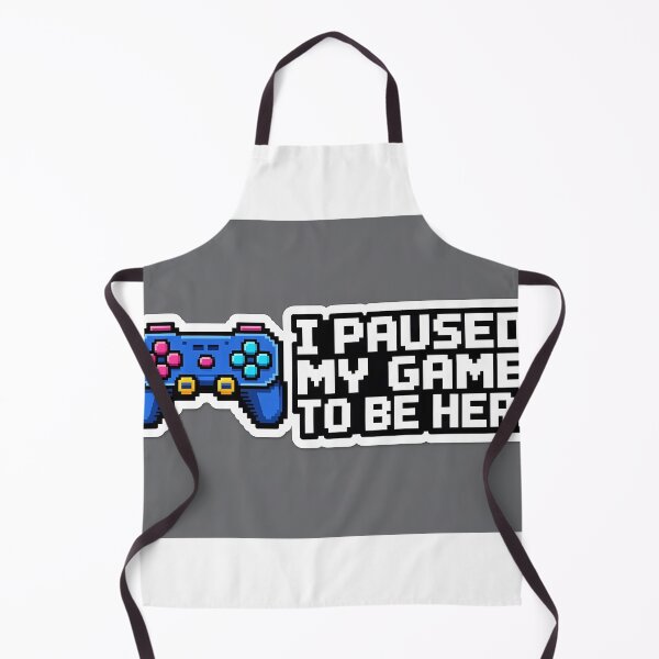 Item preview, I Paused My Game To Be Here - Retro Pixel Art Gaming Sticker designed and sold by AviWear.