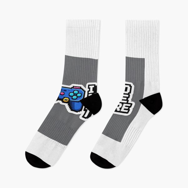 Item preview, I Paused My Game To Be Here - Retro Pixel Art Gaming Sticker designed and sold by AviWear.