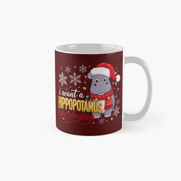 Item preview, Hippopotamus For Christmas designed and sold by stephensgeo.