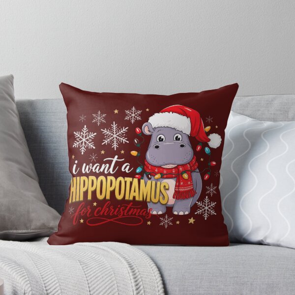Item preview, Hippopotamus For Christmas designed and sold by stephensgeo.