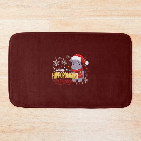 Item preview, Hippopotamus For Christmas designed and sold by stephensgeo.