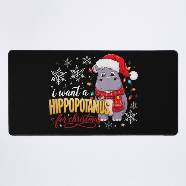 Item preview, Hippopotamus For Christmas designed and sold by stephensgeo.