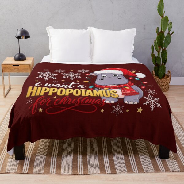 Item preview, Hippopotamus For Christmas designed and sold by stephensgeo.