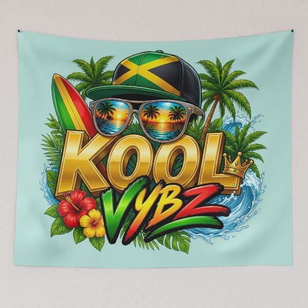 Item preview, Kool Vybz Jamaica Tropical Beach Summer Vibe Design   designed and sold by digitalbob60.