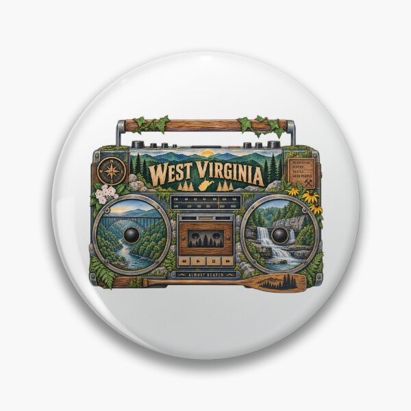 Item preview, West Virginia Gen X Boom Box designed and sold by Whimspired By Paxx.