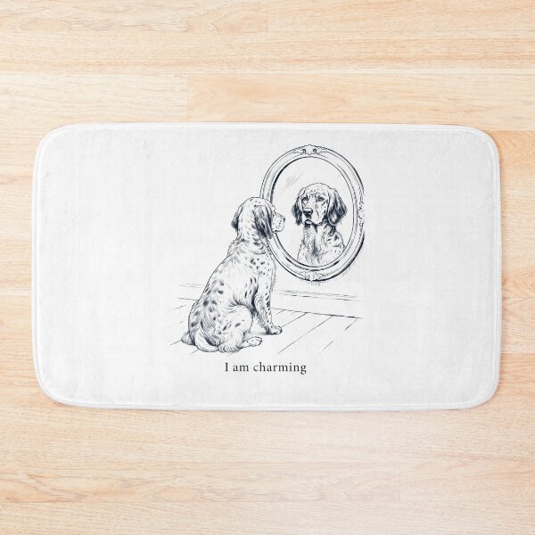 Item preview, English Setter I Am Charming Mirror Meme Dog Lover designed and sold by dian-rody-crest.
