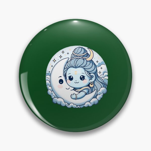 Artikelvorschau, Kawaii Shiva und der Kuschelmond (Übergröße) entworfen und verkauft von CuriousKingShop.