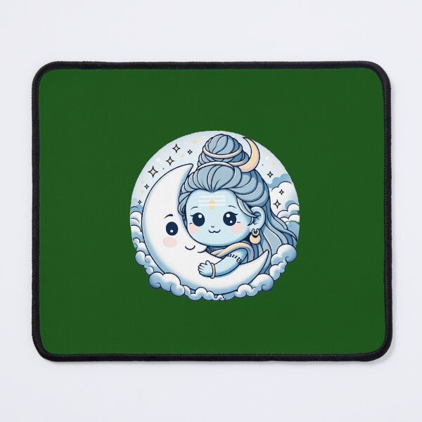 Item preview, Kawaii Shiva and the Cuddly Moon Oversized designed and sold by CuriousKingShop.