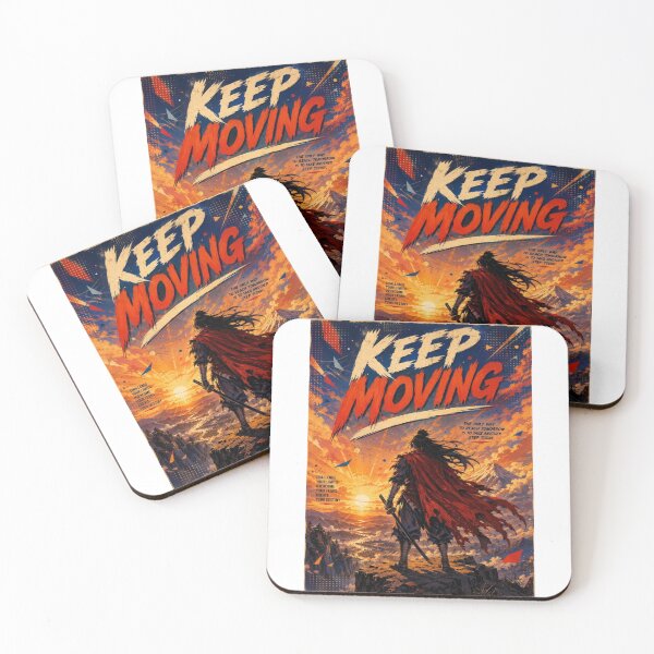 Item preview, Keep Moving Samurai Anime Gym Motivation Quote designed and sold by JonelleTshirts.