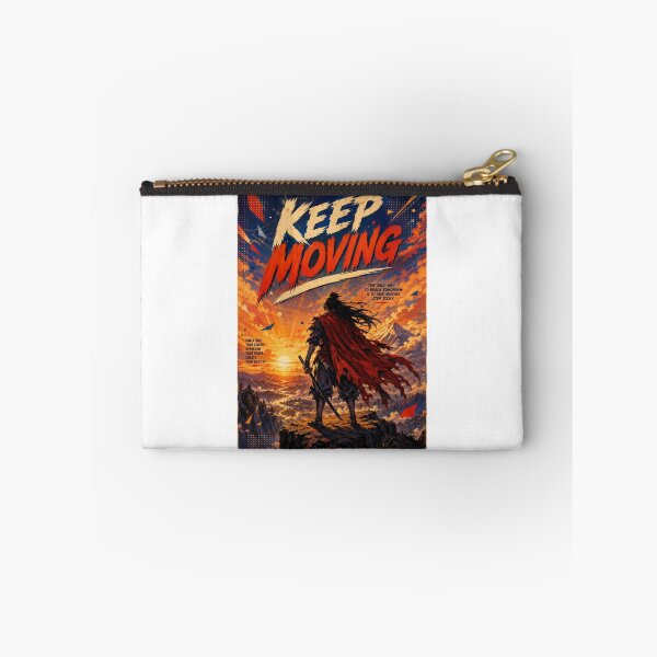 Item preview, Keep Moving Samurai Anime Gym Motivation Quote designed and sold by JonelleTshirts.