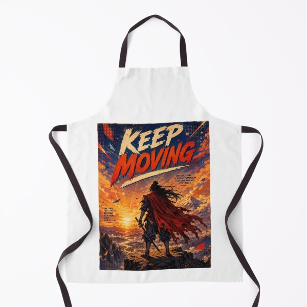 Item preview, Keep Moving Samurai Anime Gym Motivation Quote designed and sold by JonelleTshirts.