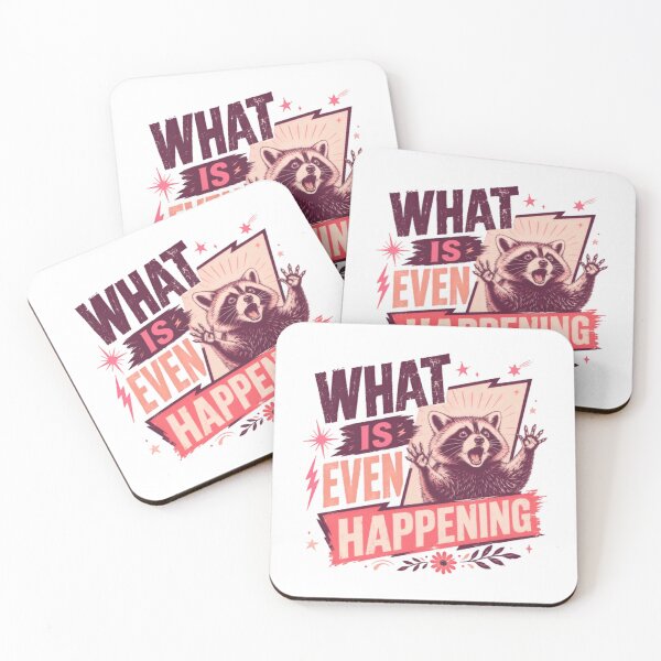Item preview, What Is Even Happening Raccoon Meme Funny Reaction Humor Animal Lover designed and sold by JonesFlora2025.