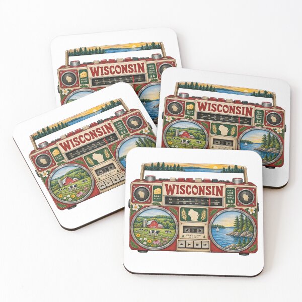 Item preview, Wisconsin Gen X Boom Box designed and sold by Whimspired By Paxx.
