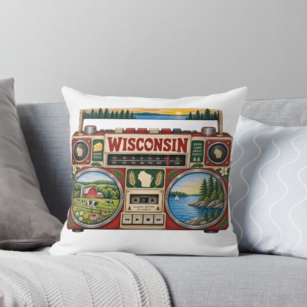 Item preview, Wisconsin Gen X Boom Box designed and sold by Whimspired By Paxx.