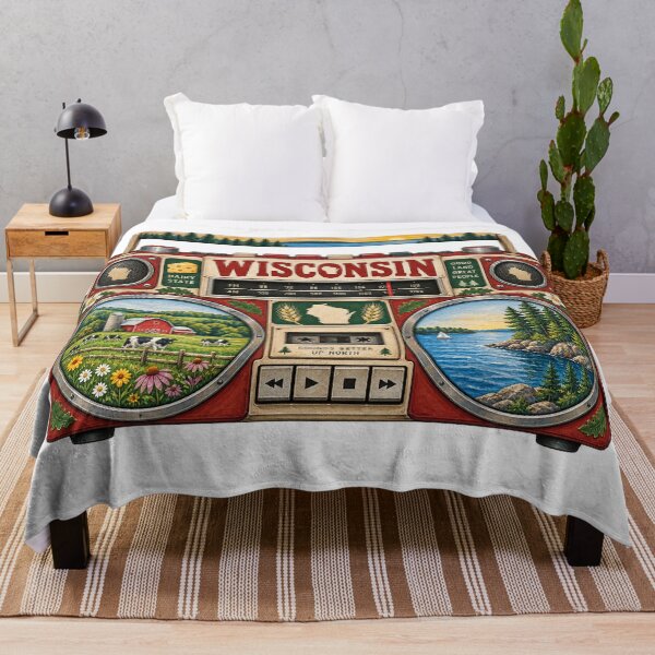 Item preview, Wisconsin Gen X Boom Box designed and sold by Whimspired By Paxx.