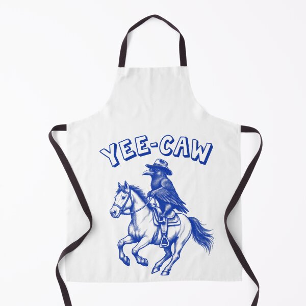Item preview, Funny Yee-Caw Crow Cowboy Raven Horseback Riding Humor Art designed and sold by elderberry.