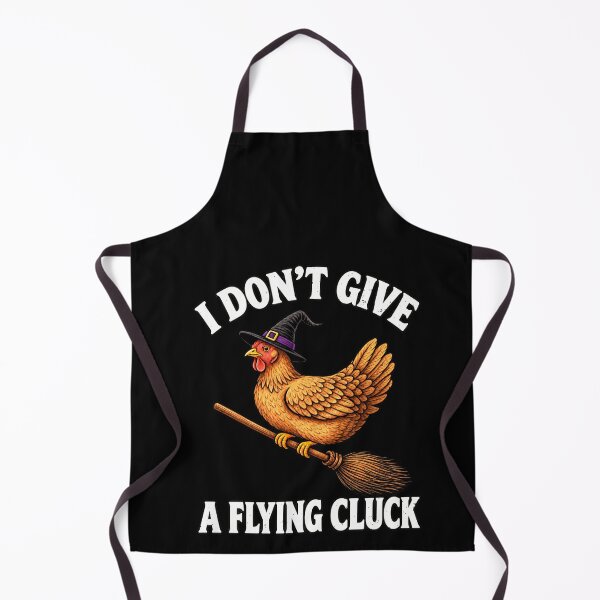 Item preview, Funny I Don't Give a Flying Cluck Witch Chicken Naughty Pun Art designed and sold by elderberry.