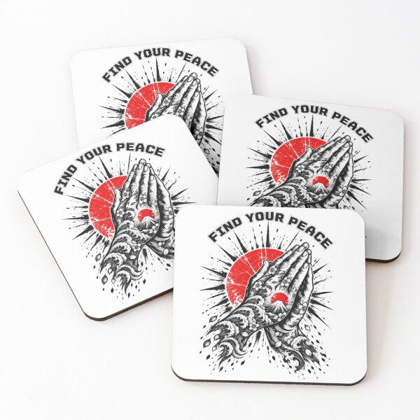 Item preview, Find Your Peace – Japanese Sumi Ink Prayer Hands designed and sold by KASUMINK.
