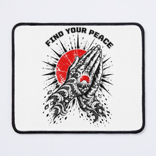 Item preview, Find Your Peace – Japanese Sumi Ink Prayer Hands designed and sold by KASUMINK.