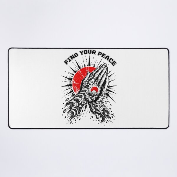 Item preview, Find Your Peace – Japanese Sumi Ink Prayer Hands designed and sold by KASUMINK.