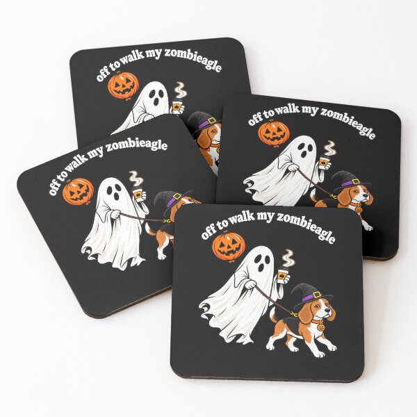 Item preview, Off To Walk My Zombieagle Ghost And Witch Beagle designed and sold by elderberry.