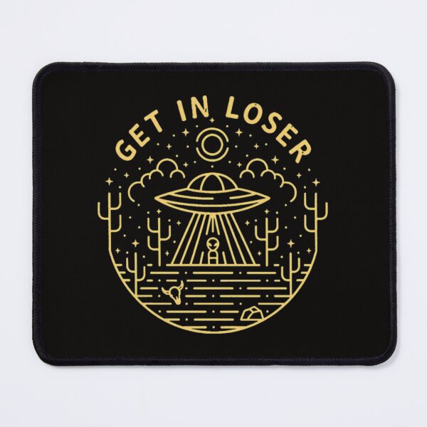 Item preview, Get In Loser UFO Desert Line Art designed and sold by farris-emel-art.