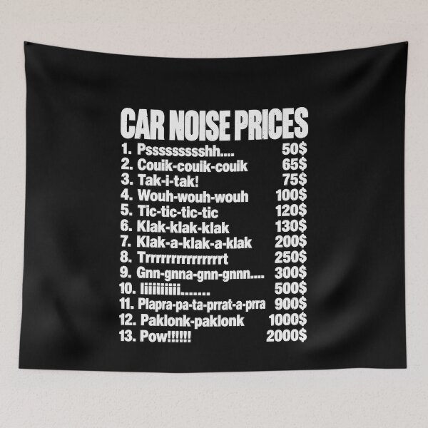 Item preview, Funny Car Noise Prices Funny Repair Humor Art designed and sold by elderberry.