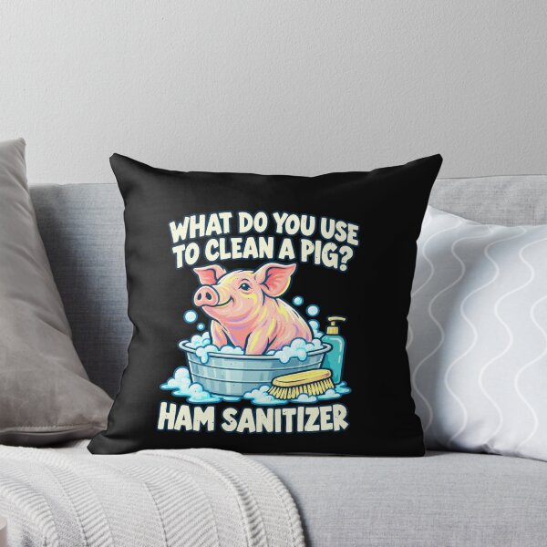 Item preview, Pig Cleaning Joke With Ham Sanitizer designed and sold by elderberry.