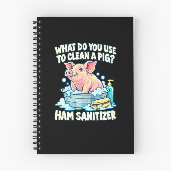 Item preview, Pig Cleaning Joke With Ham Sanitizer designed and sold by elderberry.