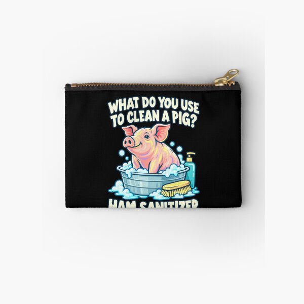 Item preview, Pig Cleaning Joke With Ham Sanitizer designed and sold by elderberry.