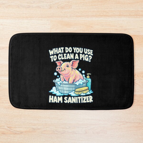 Item preview, Pig Cleaning Joke With Ham Sanitizer designed and sold by elderberry.