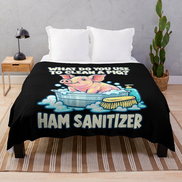 Item preview, Pig Cleaning Joke With Ham Sanitizer designed and sold by elderberry.