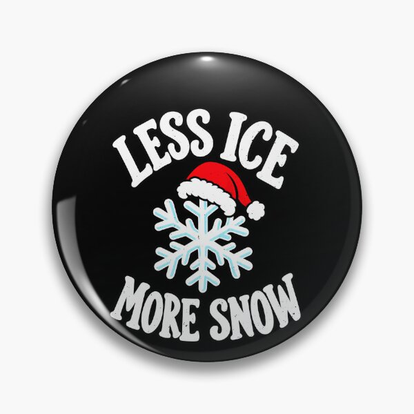 Item preview, Funny Less Ice More Snow Santa Hat Snowflake Winter Christmas Art designed and sold by elderberry.