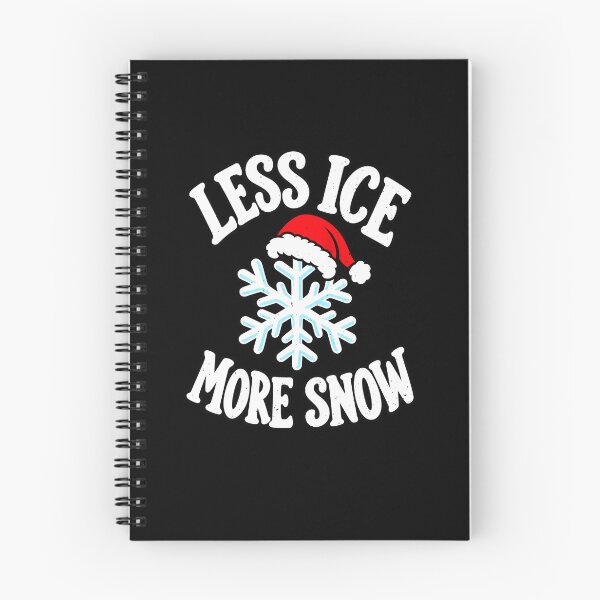 Item preview, Funny Less Ice More Snow Santa Hat Snowflake Winter Christmas Art designed and sold by elderberry.
