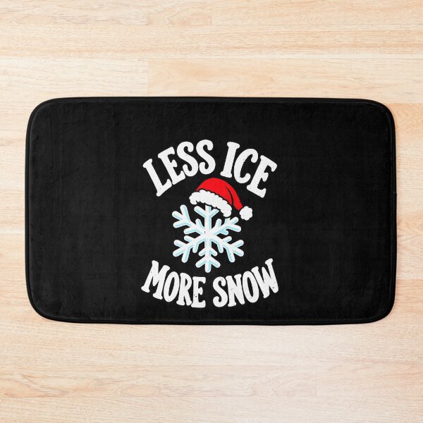Item preview, Funny Less Ice More Snow Santa Hat Snowflake Winter Christmas Art designed and sold by elderberry.