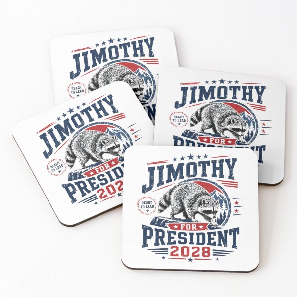 Item preview, Jimothy For President 2028 Ready To Lead Raccoon Election Political Humor Campaign designed and sold by JonesFlora2025.