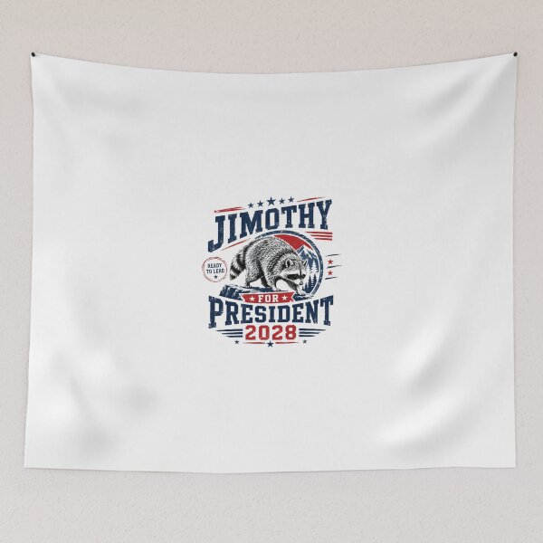 Item preview, Jimothy For President 2028 Ready To Lead Raccoon Election Political Humor Campaign designed and sold by JonesFlora2025.