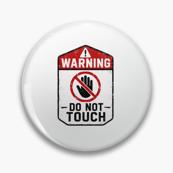 Item preview, Warning Do Not Touch Introvert Personal Space Boundaries Caution designed and sold by SkeletonsDanger.
