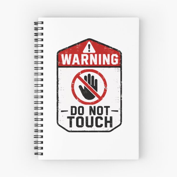 Item preview, Warning Do Not Touch Introvert Personal Space Boundaries Caution designed and sold by SkeletonsDanger.