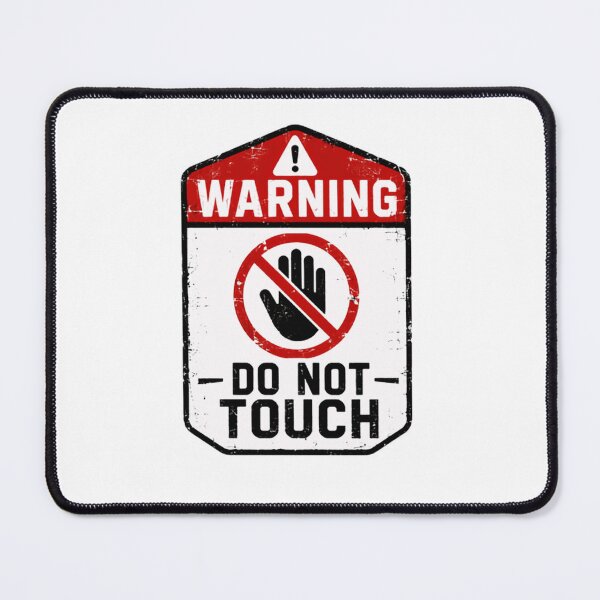 Item preview, Warning Do Not Touch Introvert Personal Space Boundaries Caution designed and sold by SkeletonsDanger.