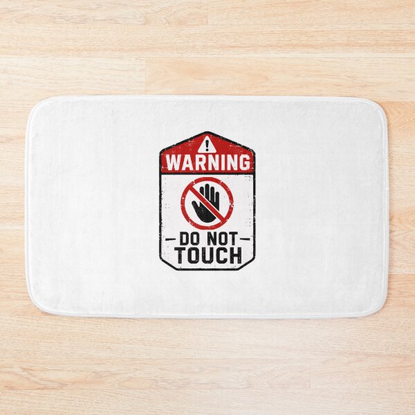 Item preview, Warning Do Not Touch Introvert Personal Space Boundaries Caution designed and sold by SkeletonsDanger.