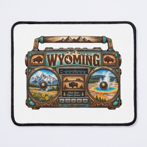 Item preview, Wyoming Gen X Boom Box designed and sold by Whimspired By Paxx.