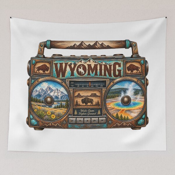 Item preview, Wyoming Gen X Boom Box designed and sold by Whimspired By Paxx.